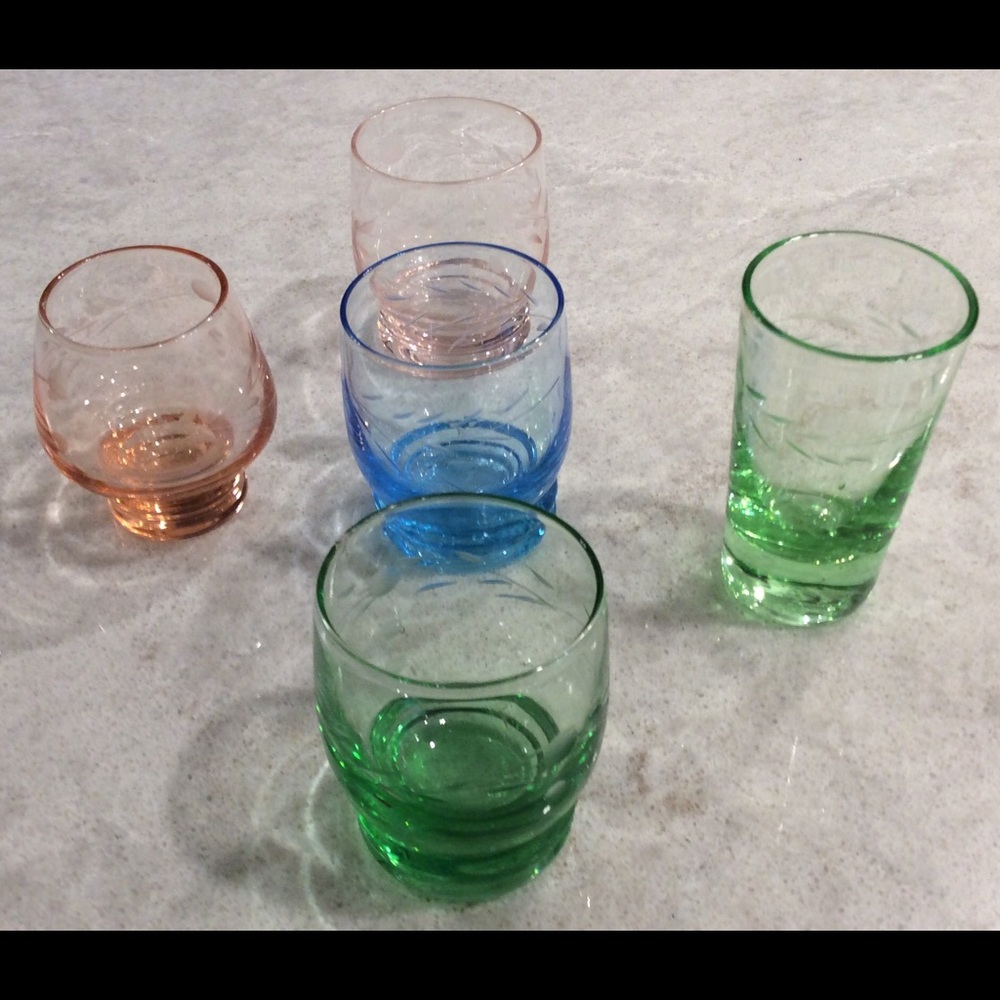 Vintage Shot Glasses (5) (iii)